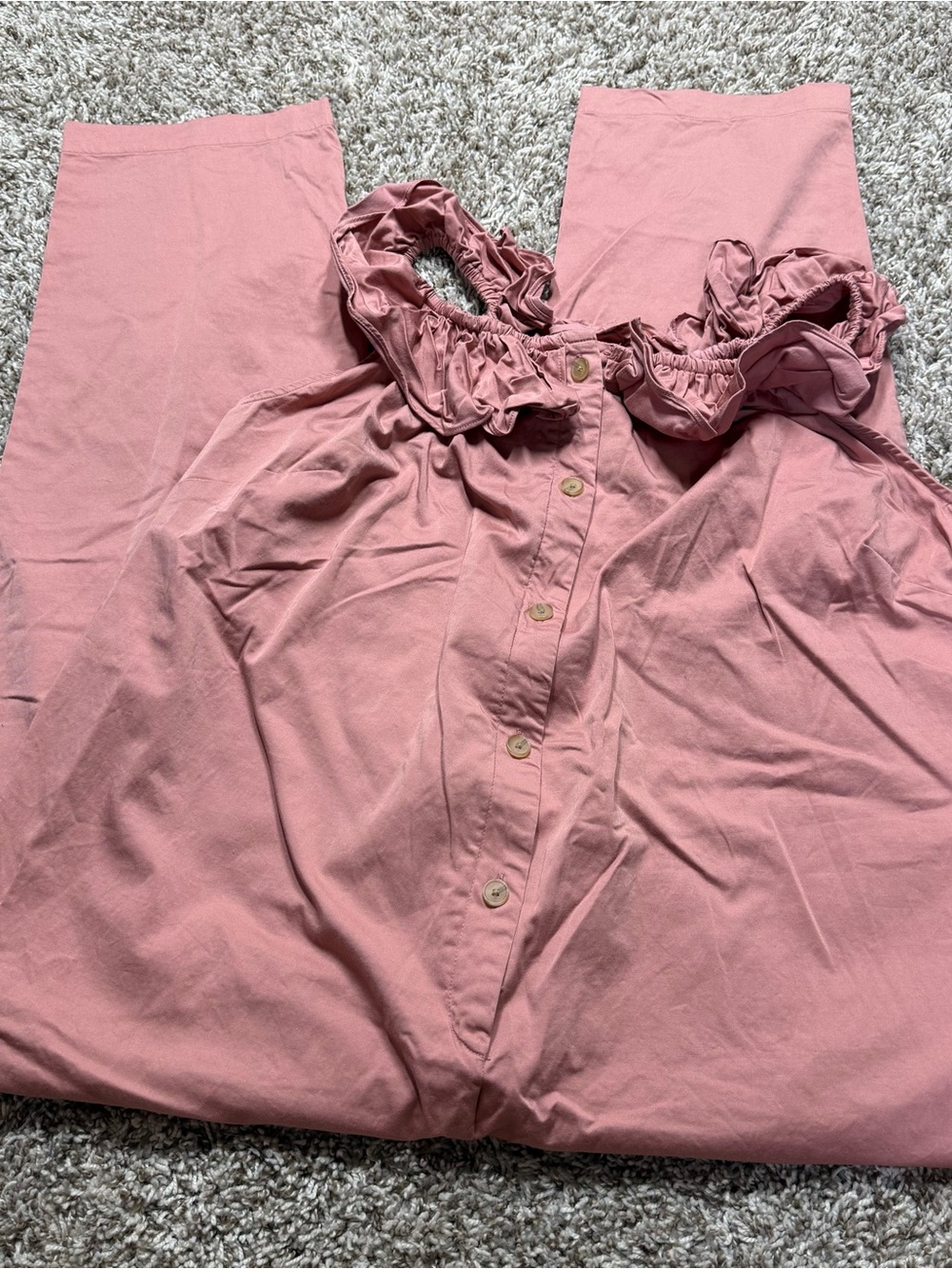 The Nines by Hatch Blush Pink Maternity Jumpsuit - Picture 4 of 6